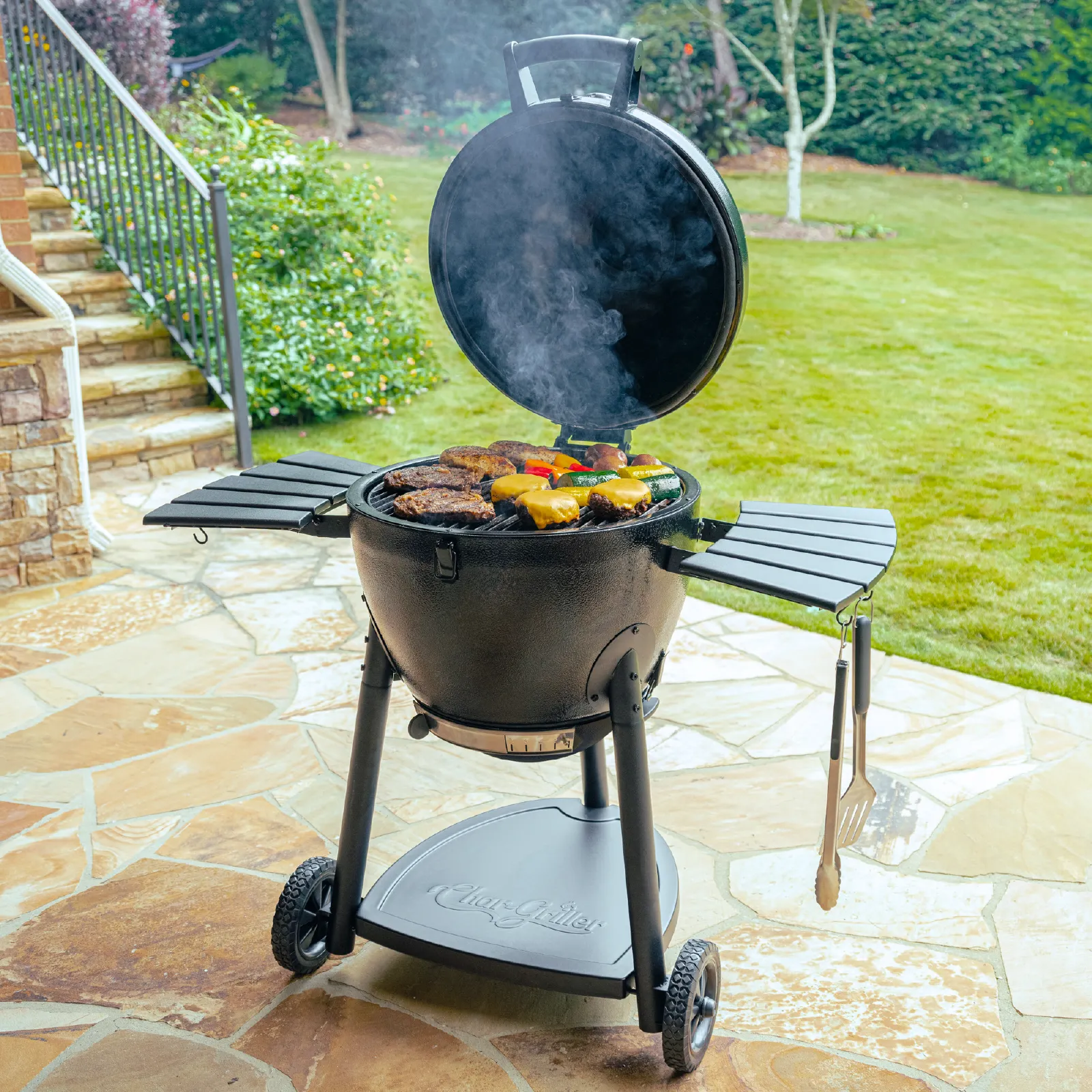 AKORN® Kamado Charcoal Grill, Black