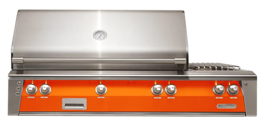 Alfresco ALXE 56-Inch Built-In Deluxe Gas BBQ Grill With Side Burner & Rotisserie