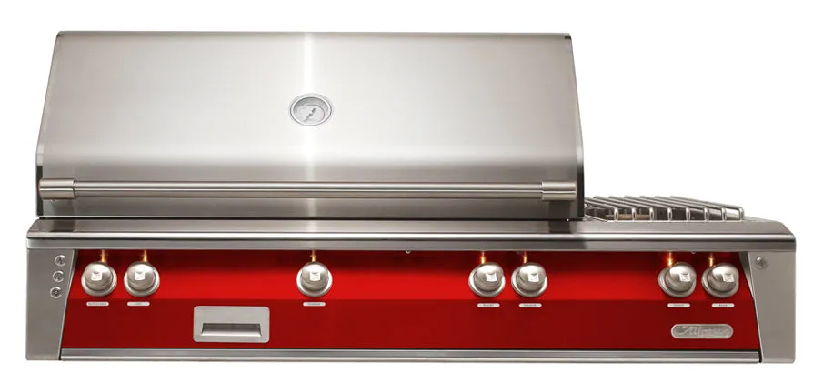 Alfresco ALXE 56-Inch Built-In Deluxe Gas BBQ Grill With Side Burner & Rotisserie