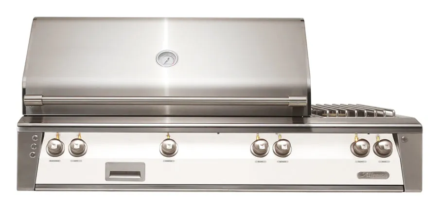 Alfresco ALXE 56-Inch Built-In Deluxe Gas BBQ Grill With Side Burner & Rotisserie