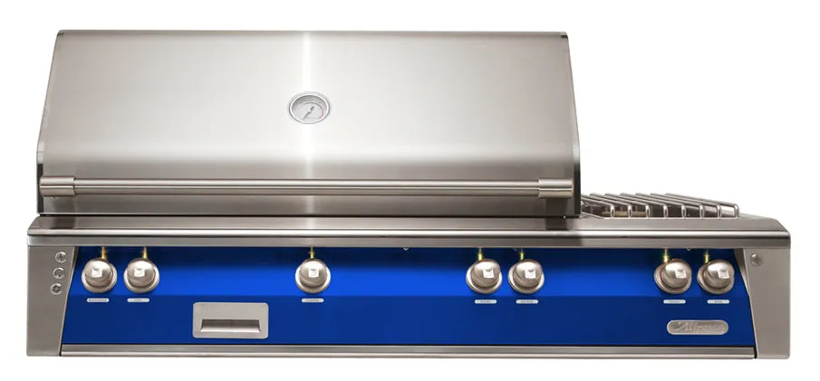 Alfresco ALXE 56-Inch Built-In Deluxe Gas BBQ Grill With Side Burner & Rotisserie