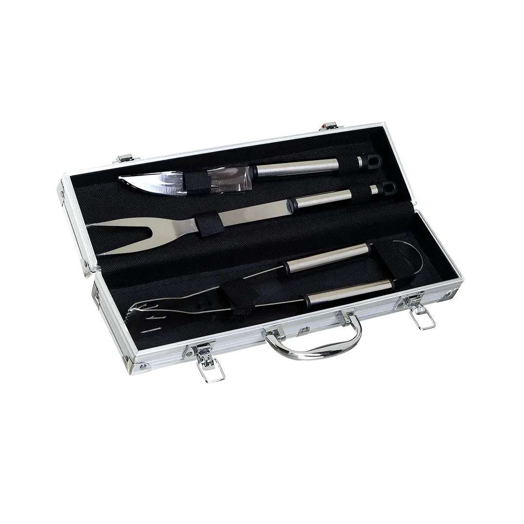 BBQ Set Metal Box with 3 Accessories
