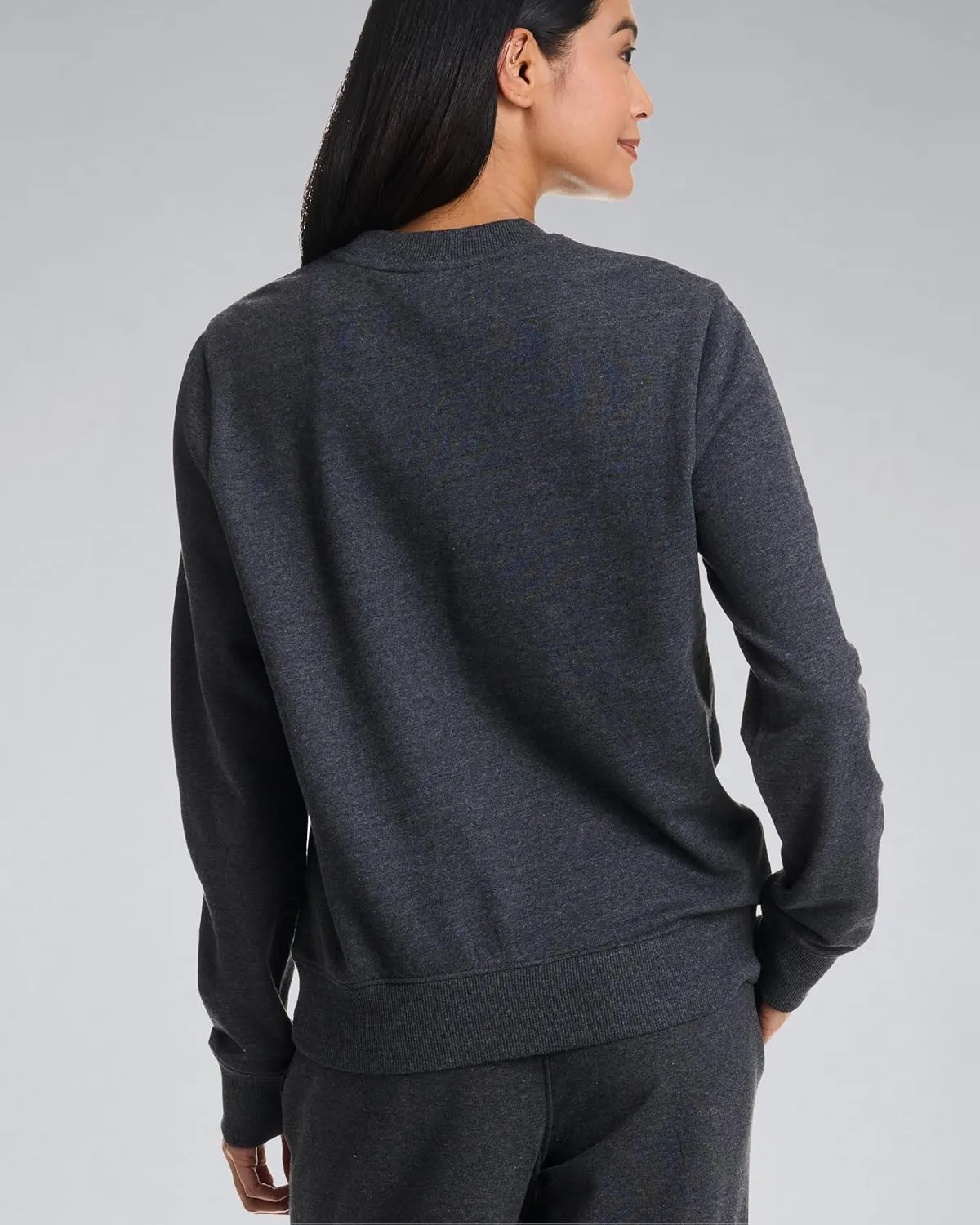 bebe French Terry Sweatshirt for Women, Crewneck Sweatshirts for Women, Sweatshirt Loungewear