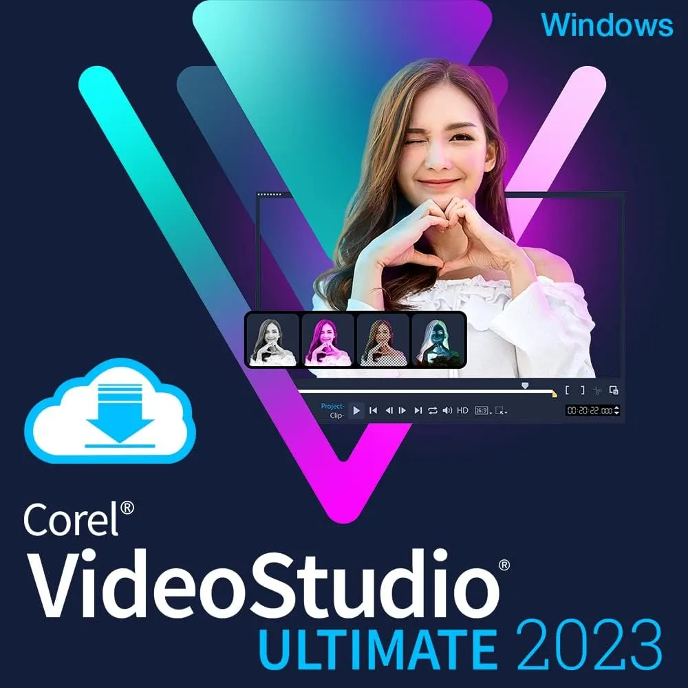 Corel VideoStudio Ultimate 2023 | Video Editing Software with Premium Effects Collection | Slideshow Maker, Screen Recorder, DVD Burner [PC Download]