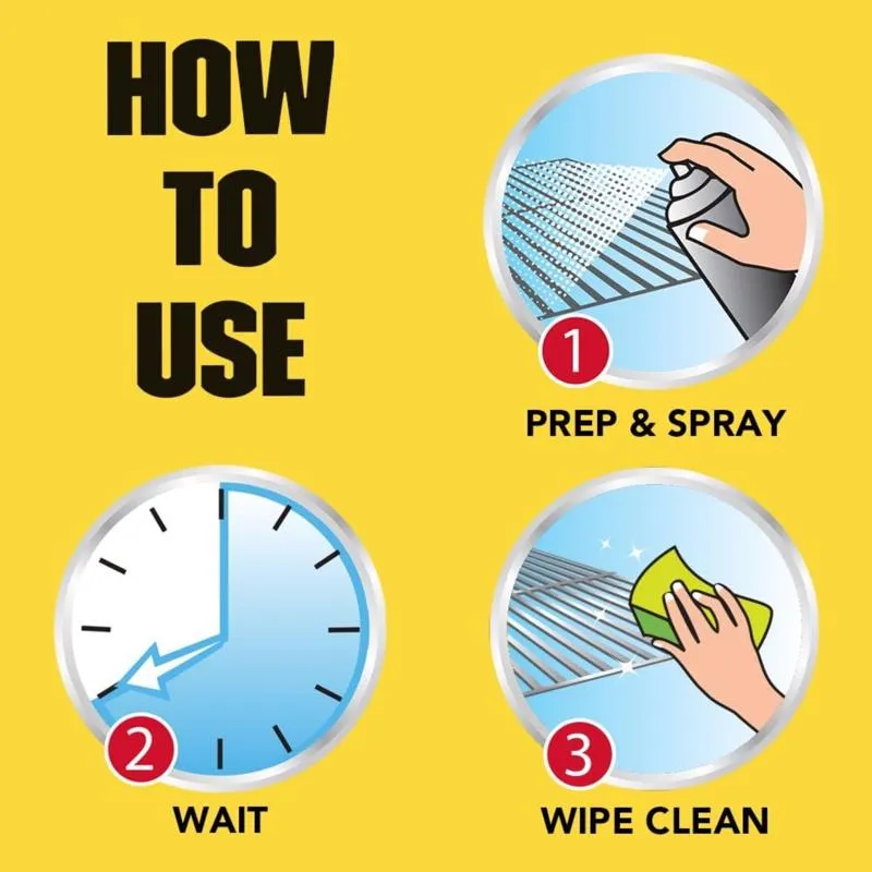 Easy-Off No Scent BBQ Grill Cleaner 14.5 oz Spray