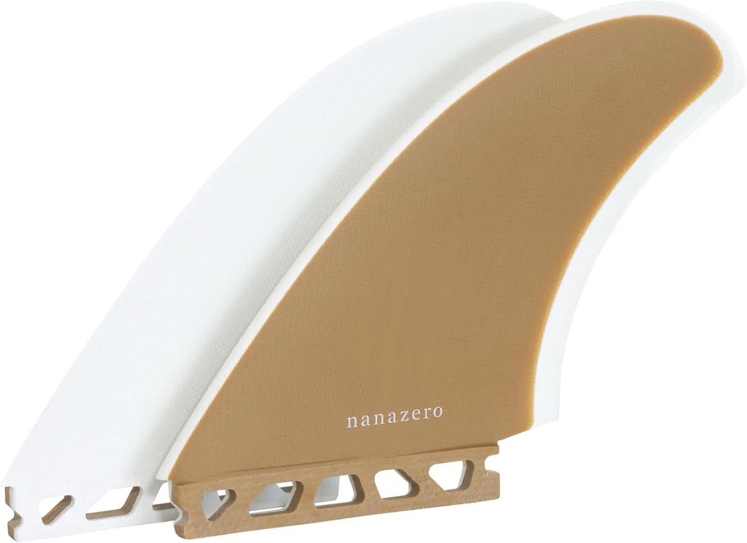 Fiberglass Mid Length Twin fin Single tab 5.3" - Surfboard fins
