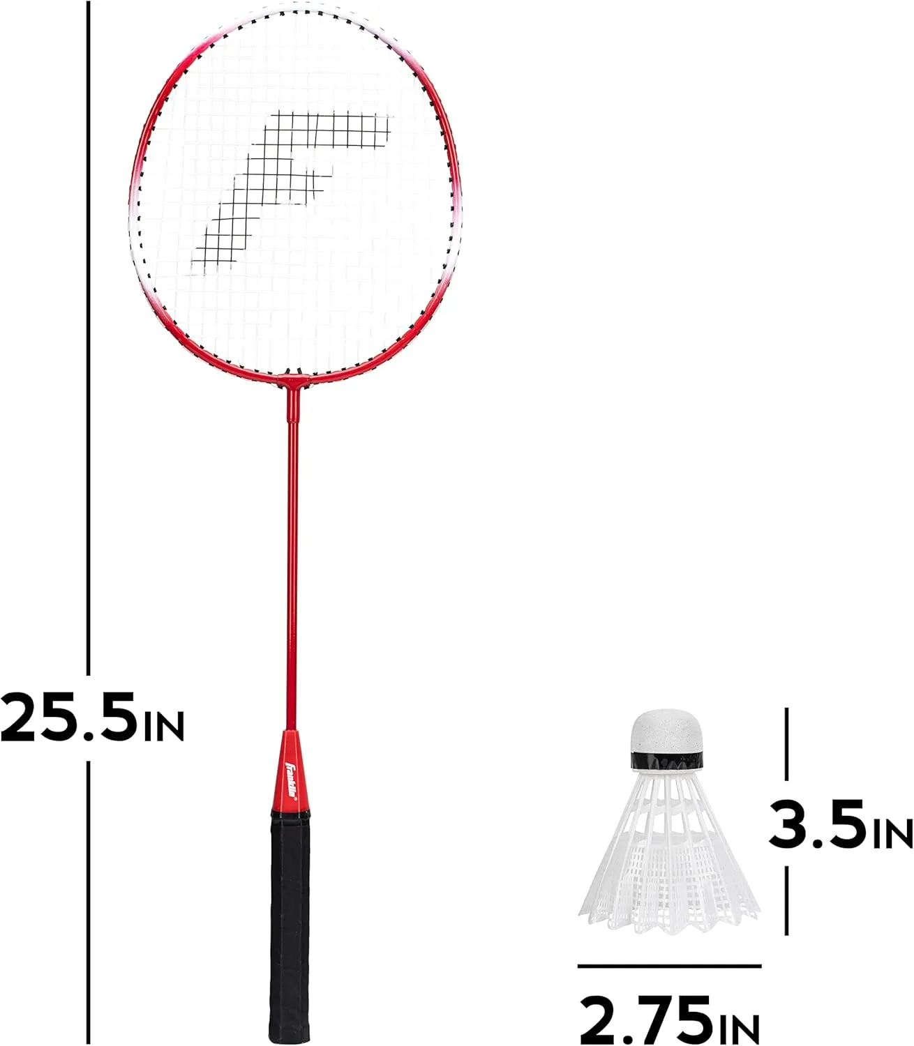 Franklin Sports Badminton Racket   Birdie Set - Replacement Badminton Equipment for Kids   Adults - 2 Player - 4 Player Badminton Racket Sets