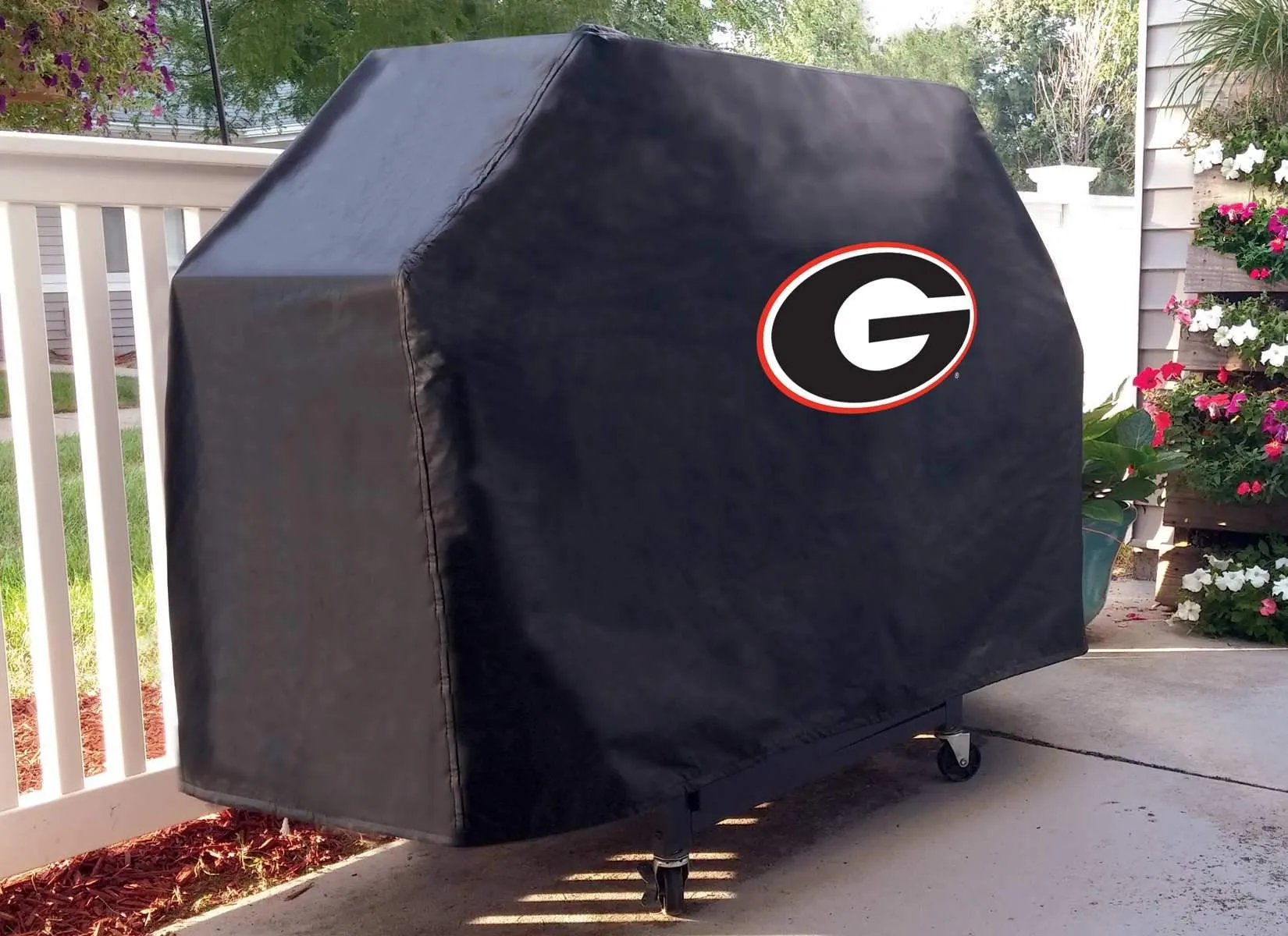 Georgia Bulldogs HBS Black "G" Outdoor Heavy Duty Vinyl BBQ Grill Cover
