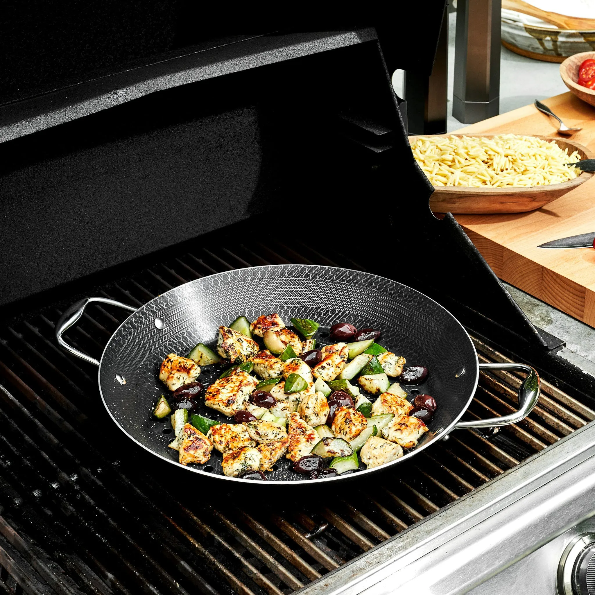 Hybrid BBQ Grill Pan