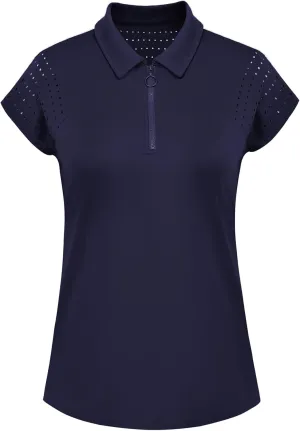JACK SMITH Womens Golf Shirts Short Sleeve Dry Fit Tennis Polo Shirt UPF50 Lightweight Workout Tops for Women