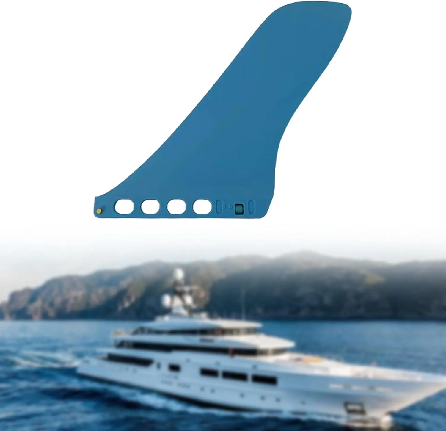 Large Surfboard Fin Replacement Sturdy Easy to Install Paddle Board Surf Removable Reinforced Accessories Paddleboard Fin