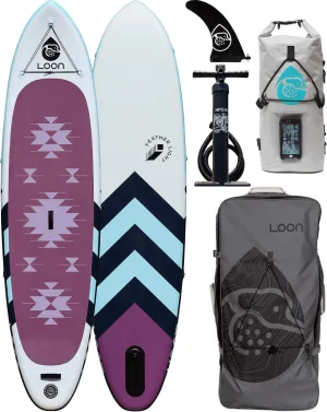 Loon Inflatable Stand Up Paddle Board iSUP Package - Feather Light FIT 10'8" Yoga Board