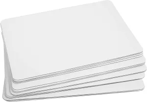 ONE MORE White Quarter Cake Sheet 13.75 x 9.75 Cake Board Sturdy Rectangle Greaseproof Pad Full 15 Pk Boards (15, White)