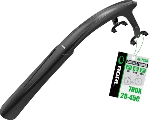 RBRL Bike Fender Set, Quick Release Bike fenders for Gravel and Road Bike, Adjustable Bicycle Fenders 28'', Full Cover Thicken & Widen, Front and Rear Mud Guard for Tire Width: 28-45mm