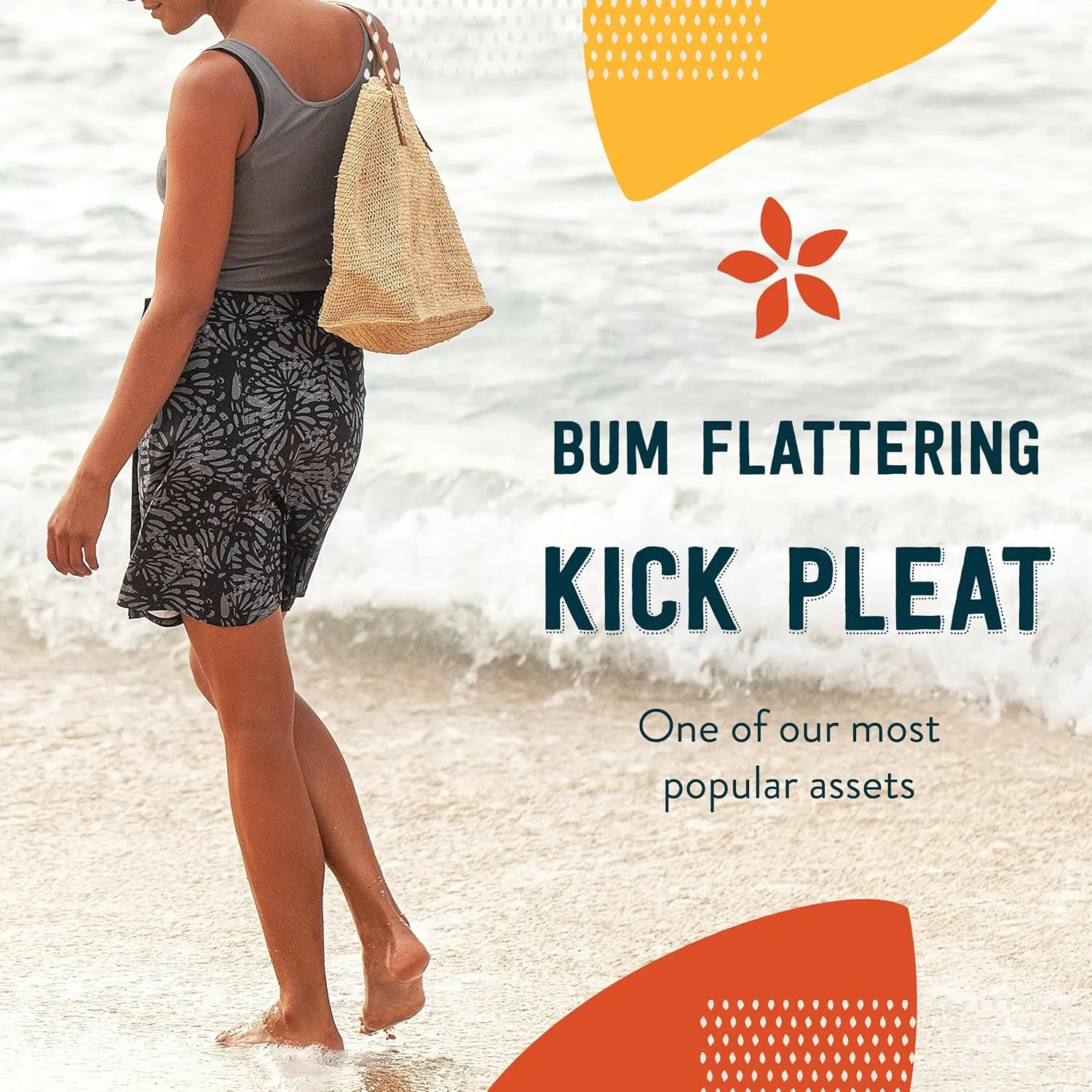 RipSkirt Hawaii Length 2 - Wrap Skirt for Women - Quick Dry Swim Cover-Up for Beach, Travel with Pocket