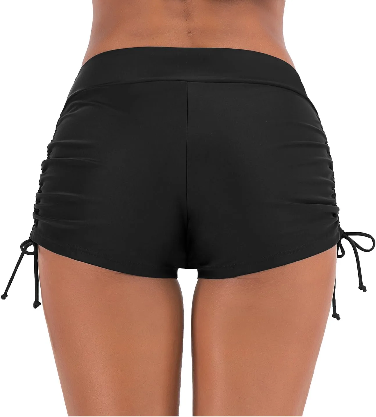 Women's Swim Shorts Swimsuit Boy Shorts Tie Side Bathing Suit Bottom Bikini Board Shorts