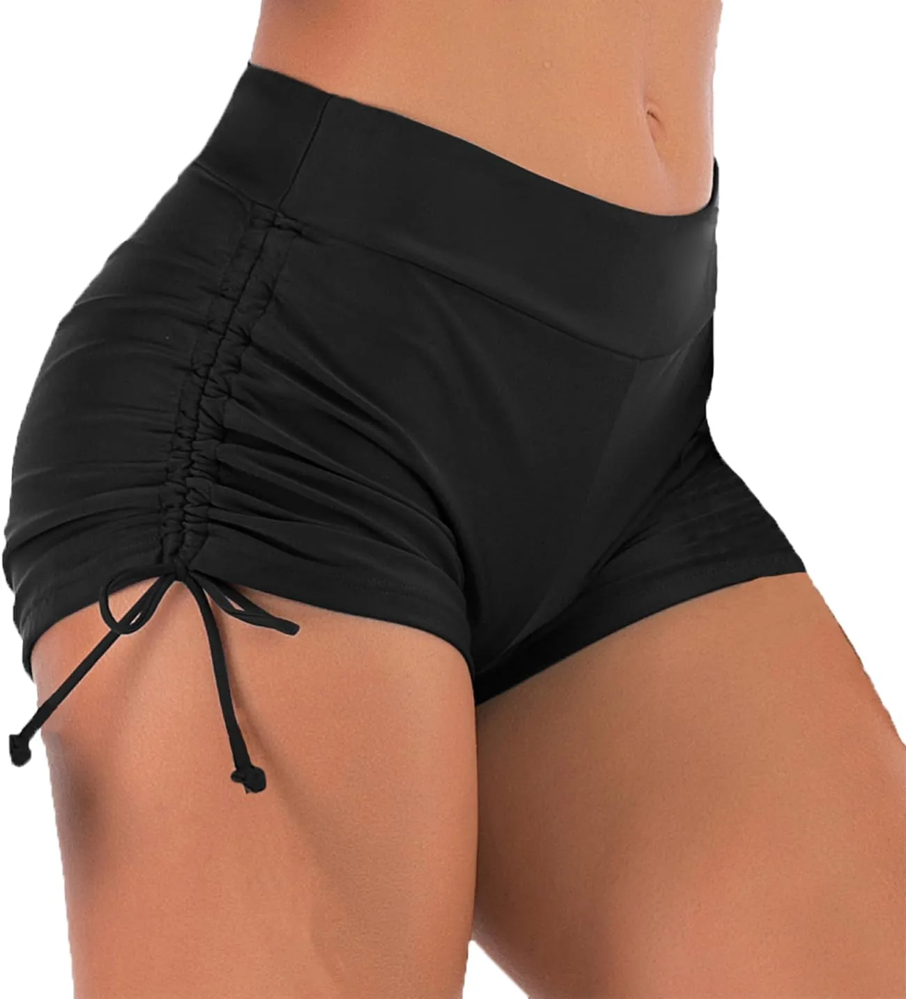 Women's Swim Shorts Swimsuit Boy Shorts Tie Side Bathing Suit Bottom Bikini Board Shorts