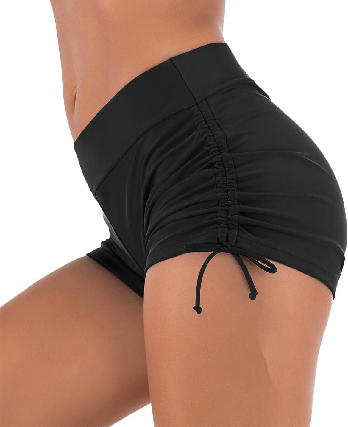 Women's Swim Shorts Swimsuit Boy Shorts Tie Side Bathing Suit Bottom Bikini Board Shorts